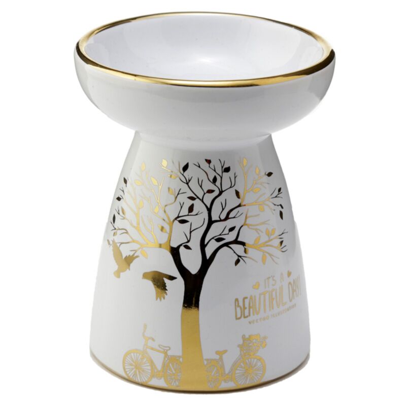 Eden Golden Tree Keramik-Öl- und Wachs-Duftbrenner