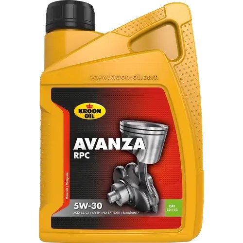 Kroon-Oil – Avanza RPC – synthetisches Motoröl 5 W-30 – 1 Liter – keine Farbe