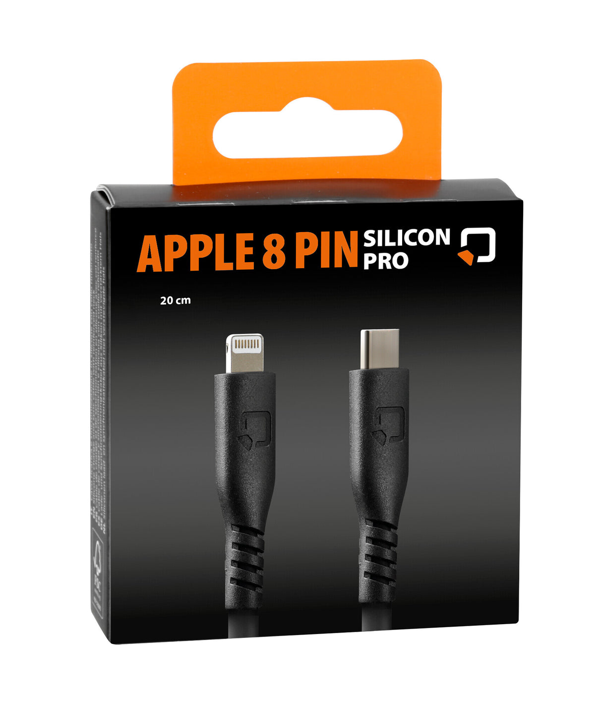 Optiline Silikonkabel USB Typ C > Apple 8 Pin - 20 cm