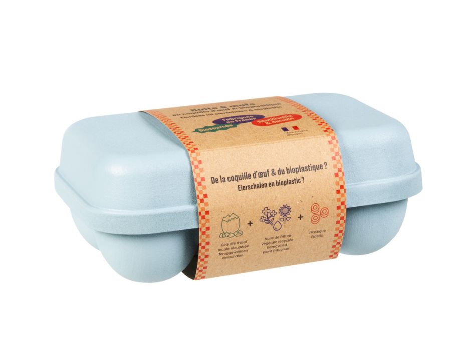 Ah! Tisch! Eierschachtel für 6 Eier - blau