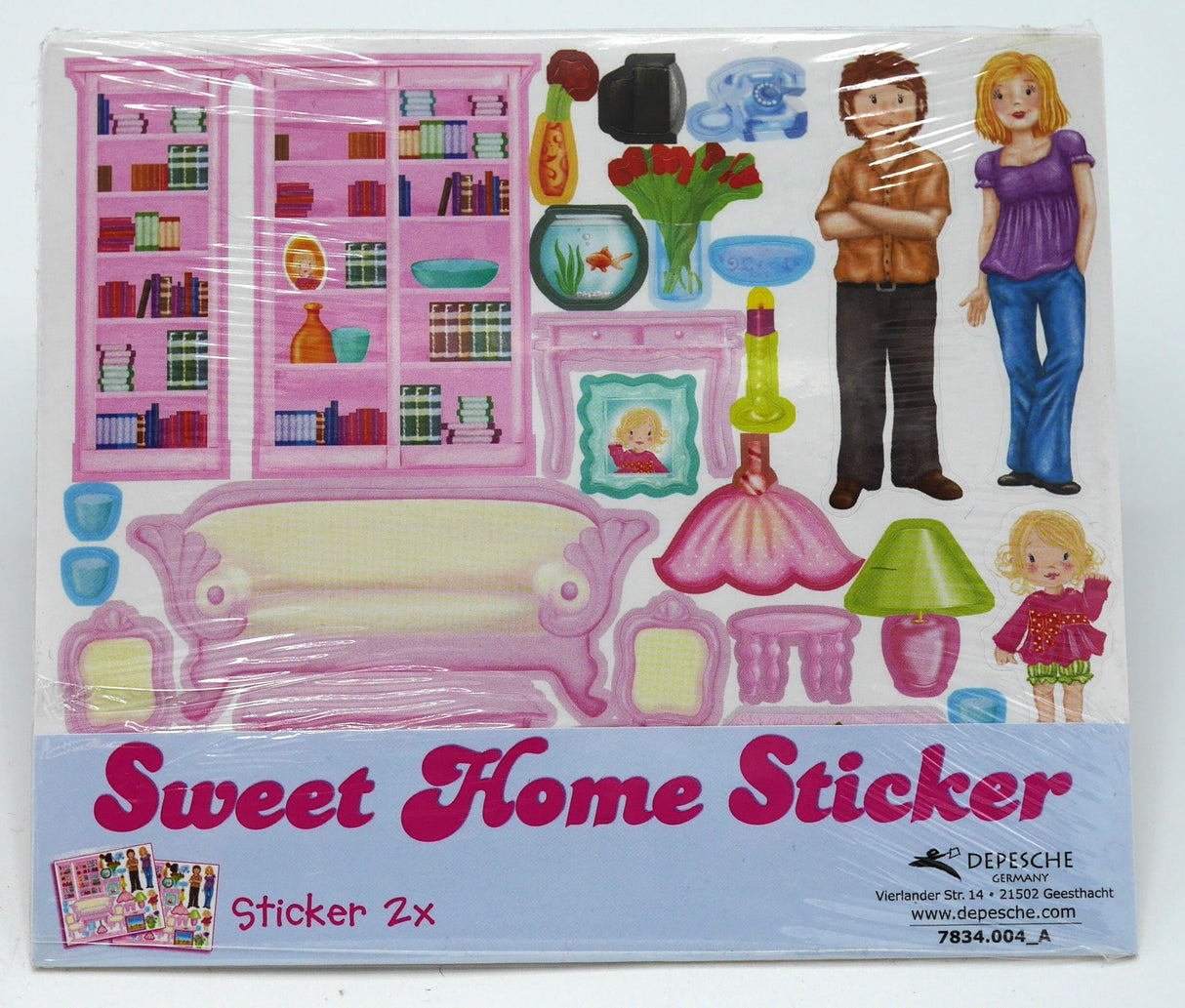 Van der Doelen Topmodel Sweet Home Aufkleber 2 Blatt – sw10438