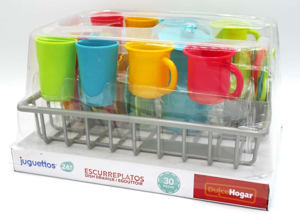 Playgo-Geschirr mit Abtropffläche.
