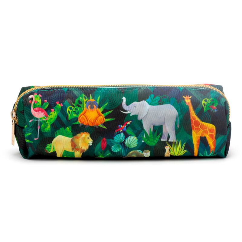 Federmäppchen aus Canvas mit Tiermotiv