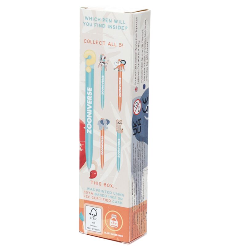 Zooniverse Überraschungstiere PVC-Stift – schwarz