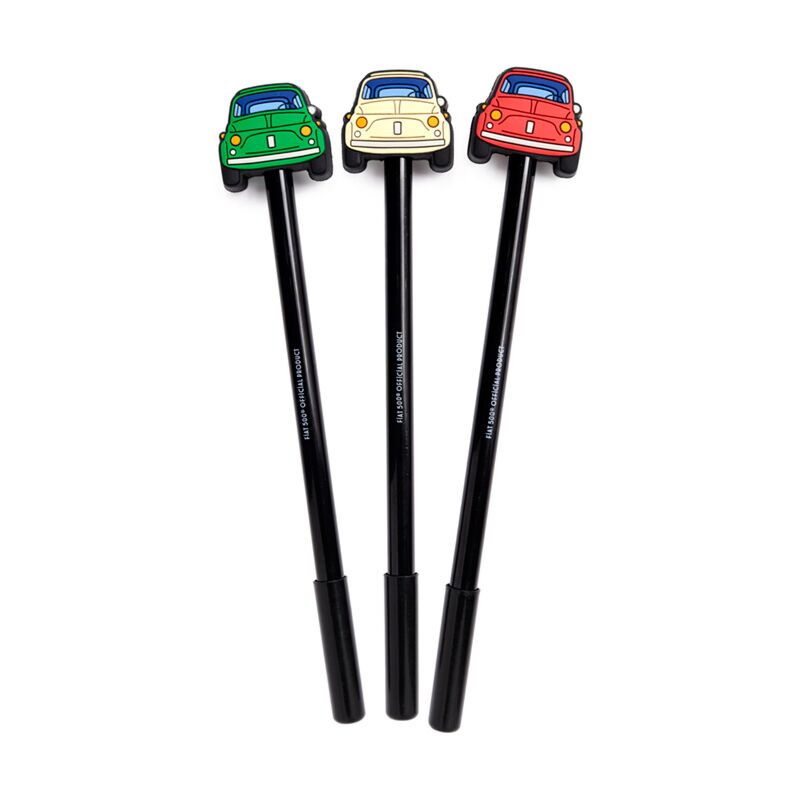 Retro Fiat 500 Fineliner-Stift mit Silikonoberteil
