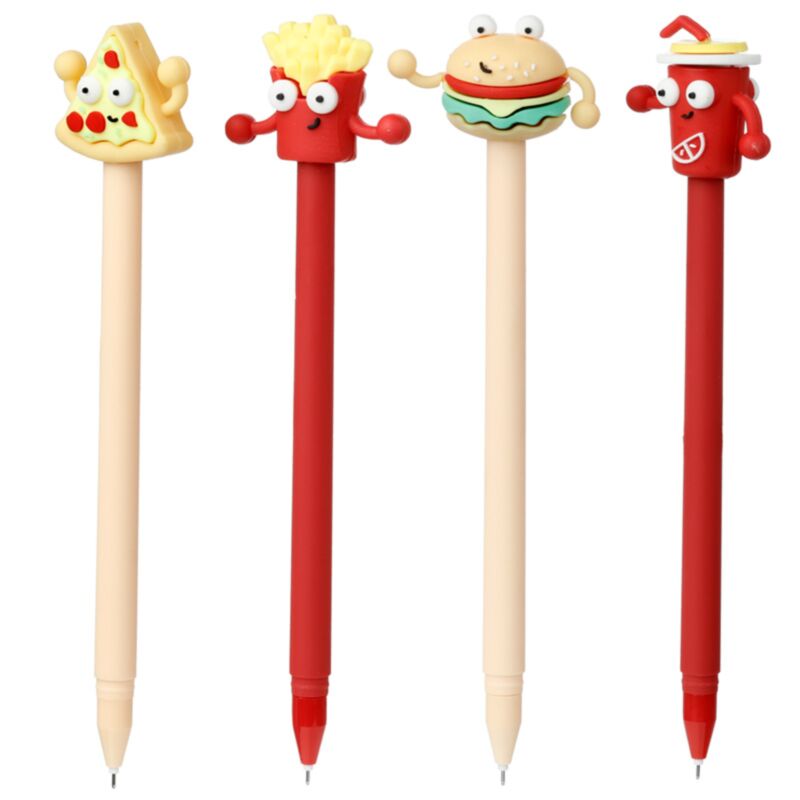 Fast-Food-Fineliner-Stift – schwarz