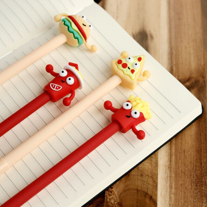 Fast-Food-Fineliner-Stift – schwarz