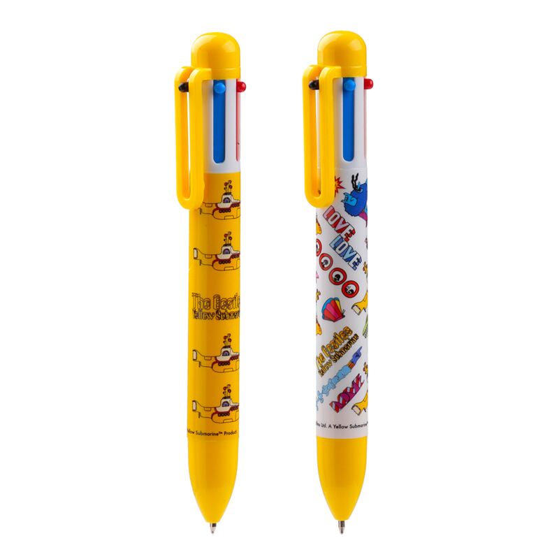 Der mehrfarbige Stift „The Beatles Yellow Submarine“ (6 Farben)