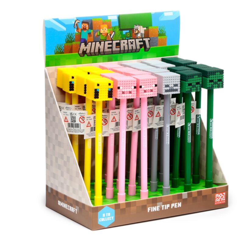Minecraft Fineliner-Stift mit Silikonspitze (Schwein mit Zombieskelett)