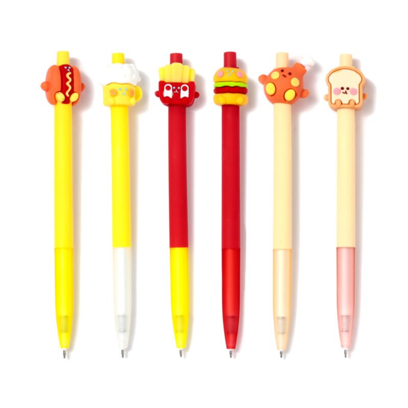 Foodiemals Fast-Food-Fineliner-Stift – Schwarz
