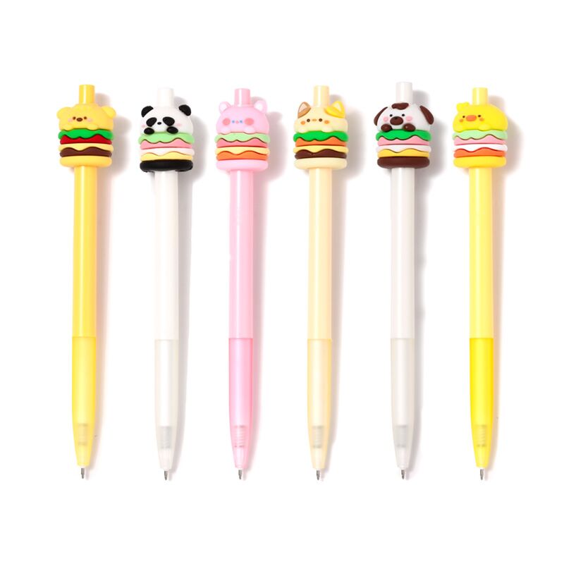 Foodiemals Hamburger Fineliner-Stift – Schwarz