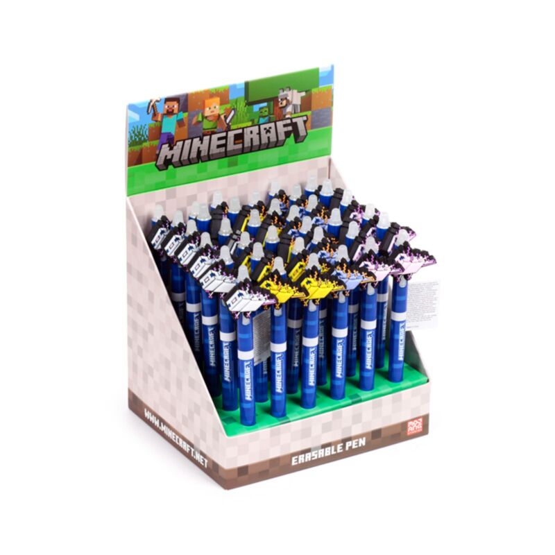 Unglaublicher löschbarer Stift mit PVC-Minecraft-Oberseite