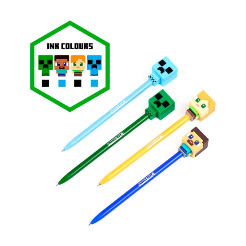 Union Set mit 4 löschbaren Stiften Minecraft Chibi Top