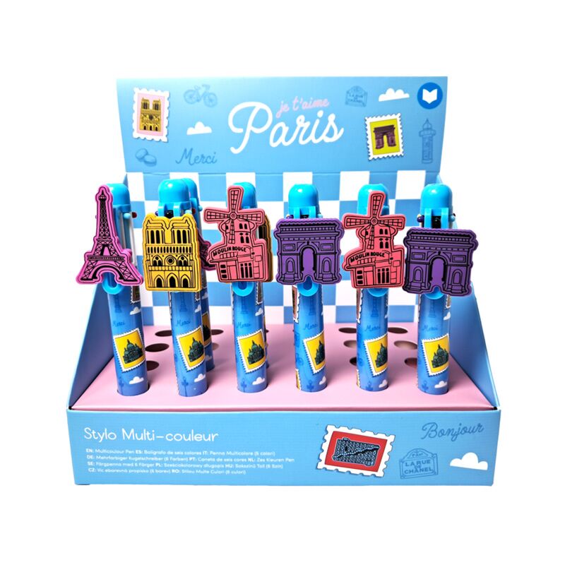 Je t'aime paris Mehrfarben-Charm-Stift (6 Farben)