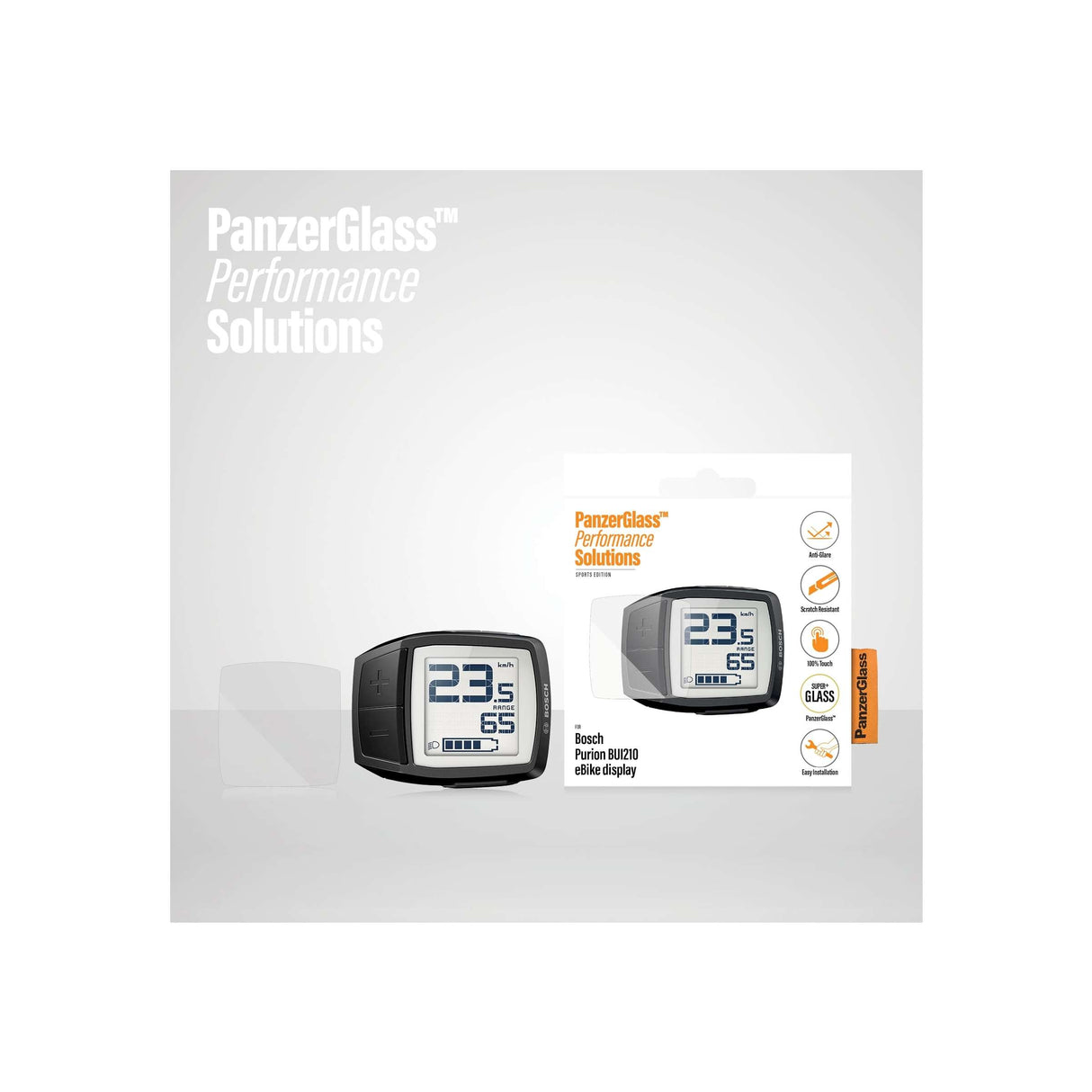 Panzerglas Displayschutzfolie Bosch Intuvia Bui 210 Antireflexion