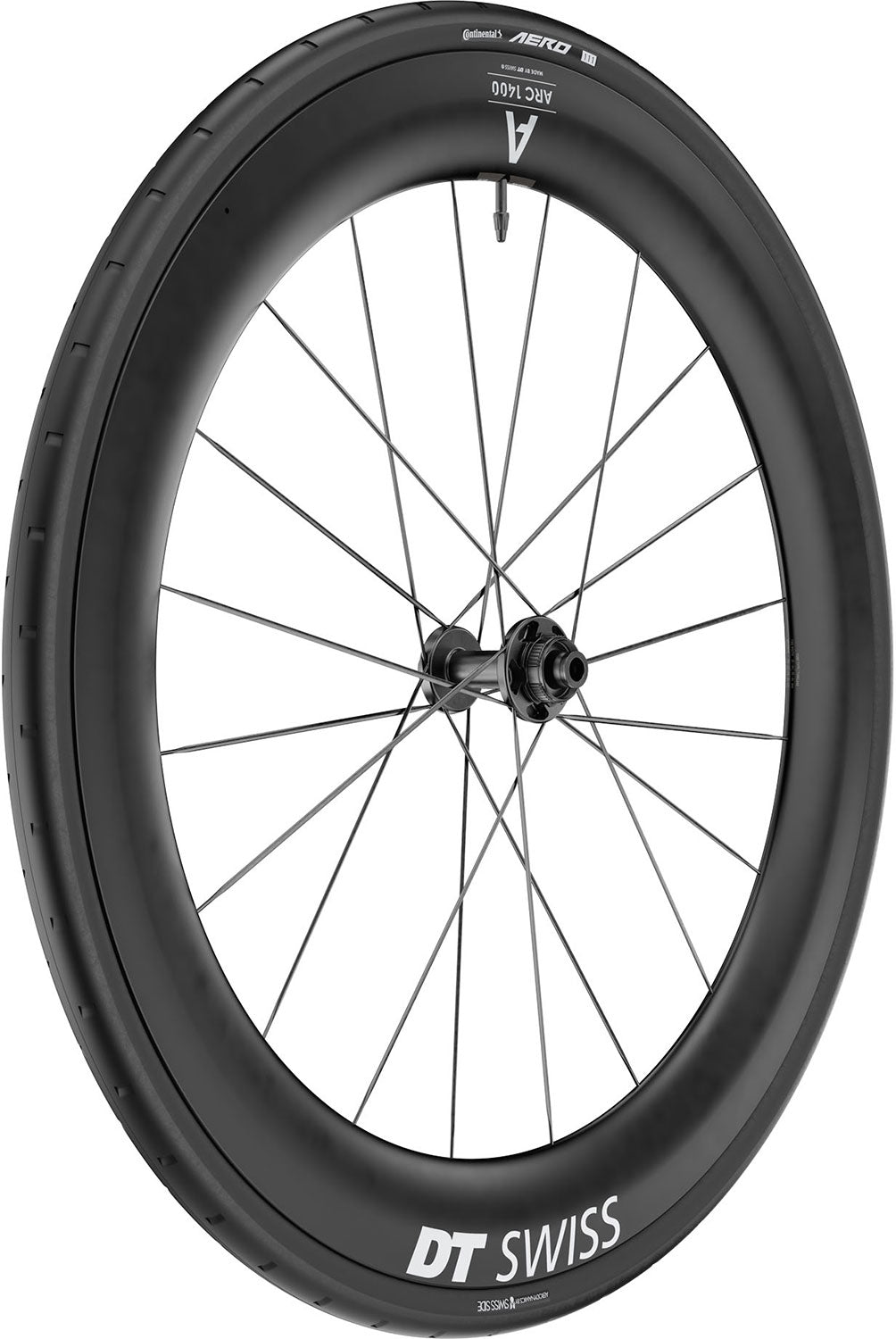 Dt swiss arc 1400 dicut wts 65 28 cl carbon front wheel