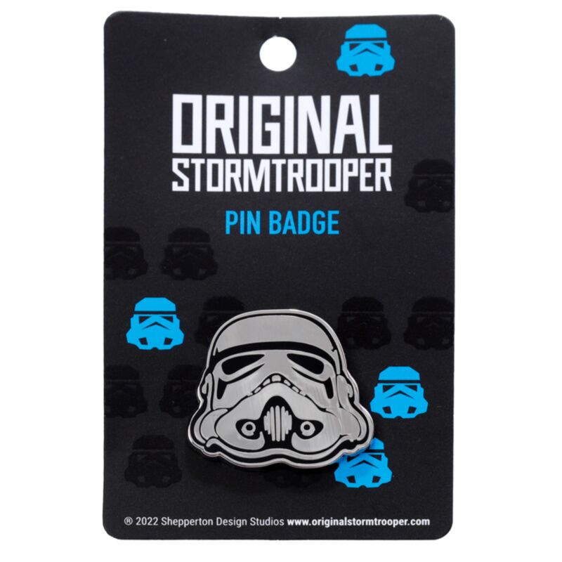 Das originale Stormtrooper-Helm-Email-Knopfabzeichen