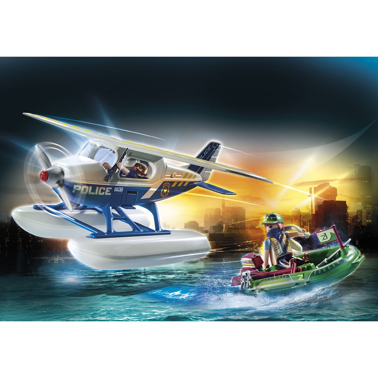 Playmobil City Action Police Wasserflugzeug Verfolgung 70779