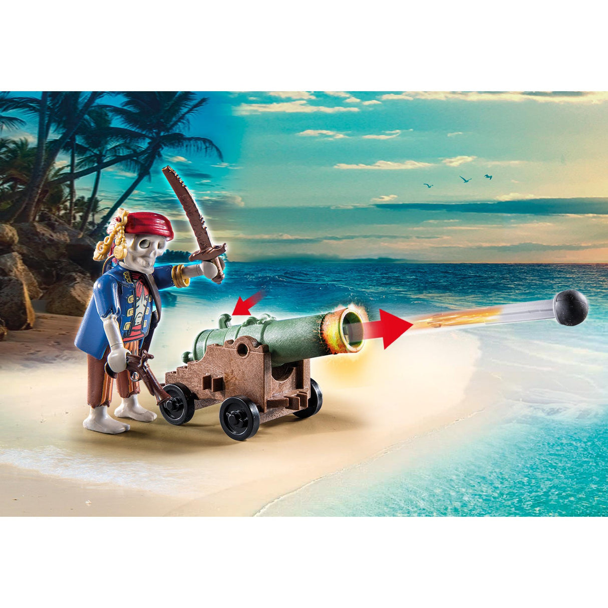 Playmobil Playmobil Pirates Piratenschatz mit Skelett