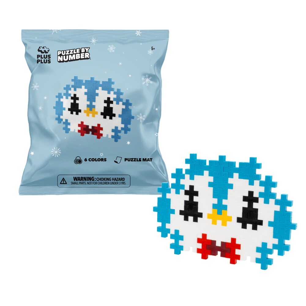 Plus-plus puzzle by number kerstmis - pinguin (4415)