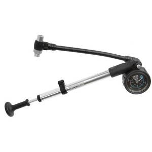 Vordergabelpumpe Beto mit Manometer - Aluminium