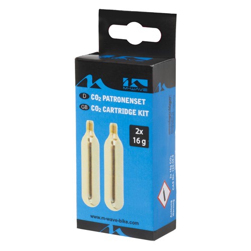 Messinglauf M-Wave CO2-Munitionspatronen (2 Stück 16 gr.)