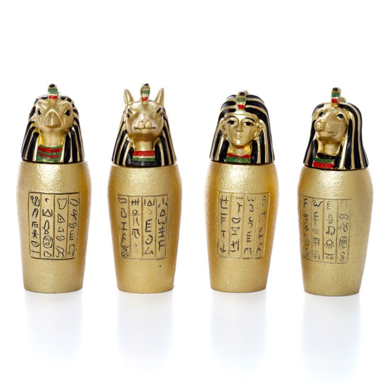Ägyptisches Mumienglas goldfarben