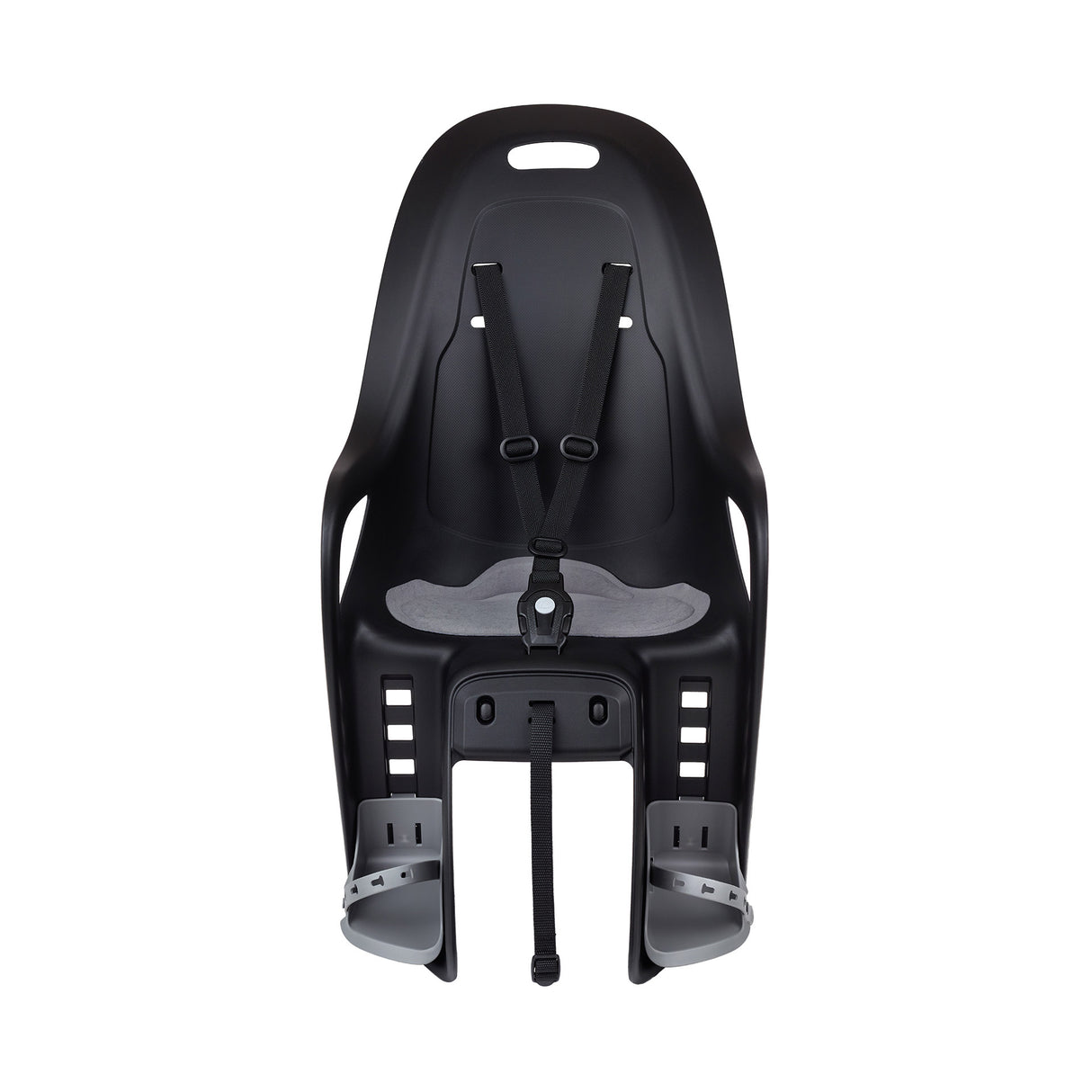 Polisport-Kindersitz hinter Koari CFS – Trägermontage – schwarzgrau
