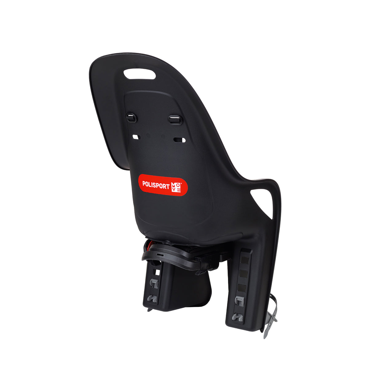 Polisport-Kindersitz hinter Koari CFS – Trägermontage – schwarzgrau