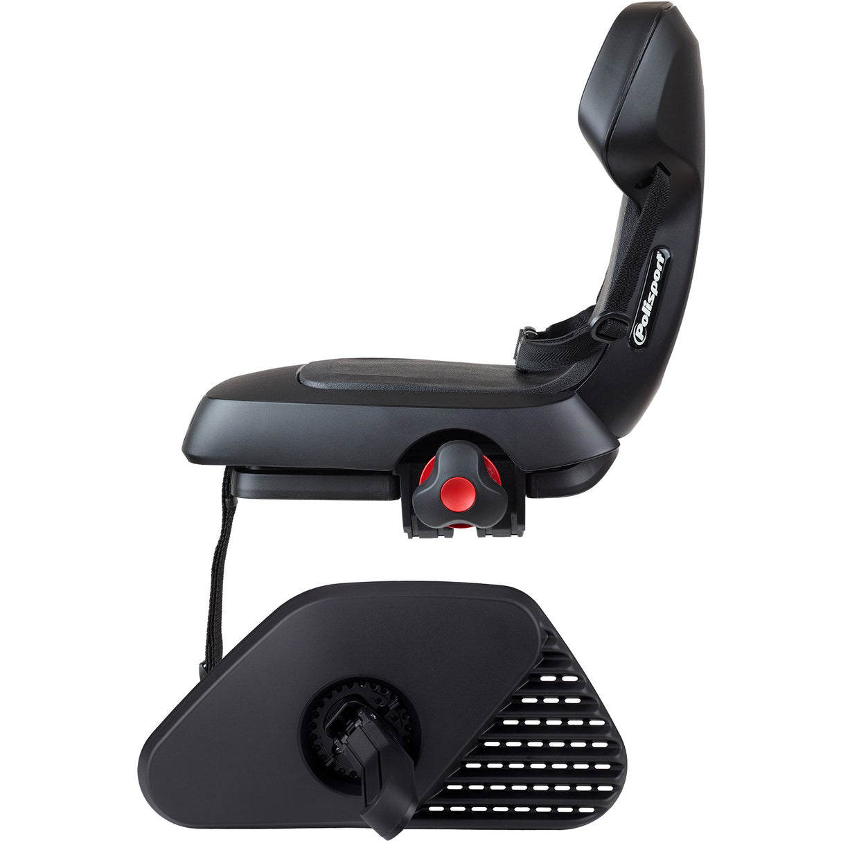 Polisport Kindersitz hinten Guppy Junior – Black Edition