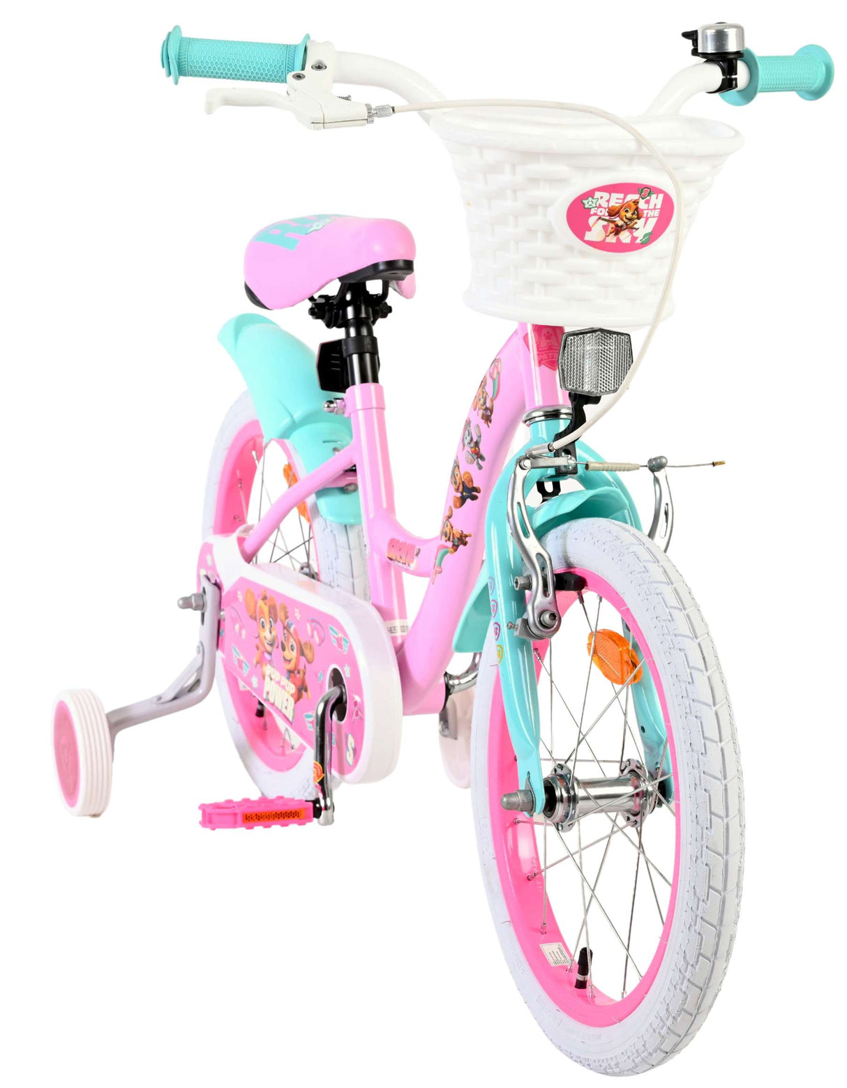 Paw Patrol Kinderfahrrad – Mädchen – 16 Zoll – Rosa