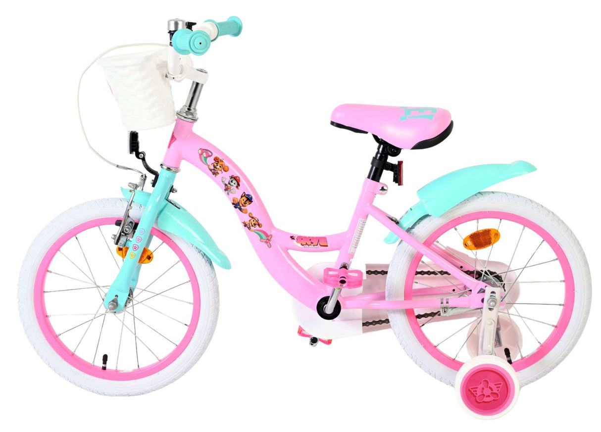 Paw Patrol Kinderfahrrad – Mädchen – 16 Zoll – Rosa