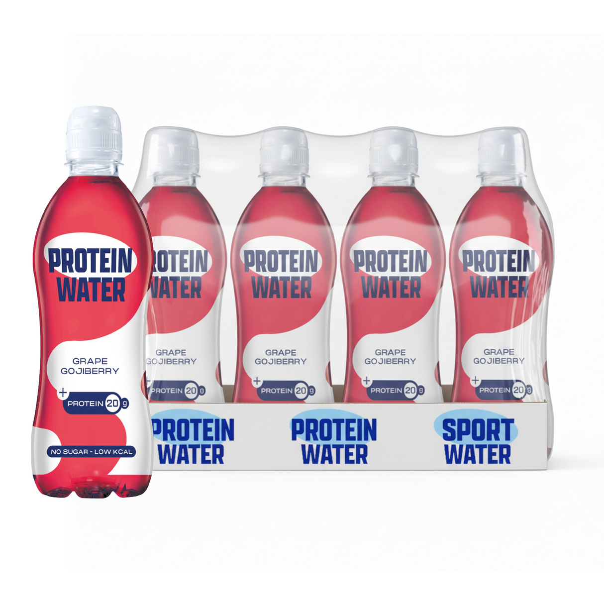 Proteinwasser Traube Gojiberry Pet (12x 0,5 Liter)