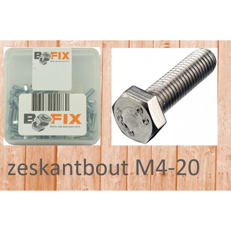 Bofix Hexagon Bolt M4x20 (50 Stück)