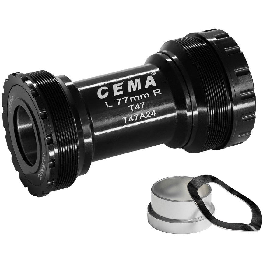 Cema Bracketas T47A Sram GXP Edelstahl Schwarz