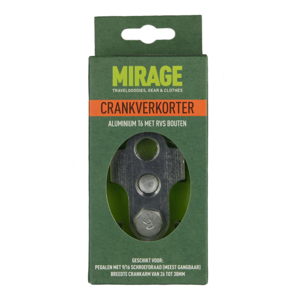 Mirage Kurbelwender mit Edelstahl -Bolzen -Aluminium T6 Silber