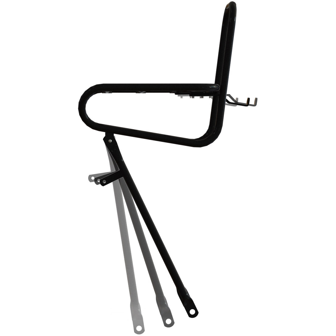 Vorderträger STECO Glattes schwarz 25 cm