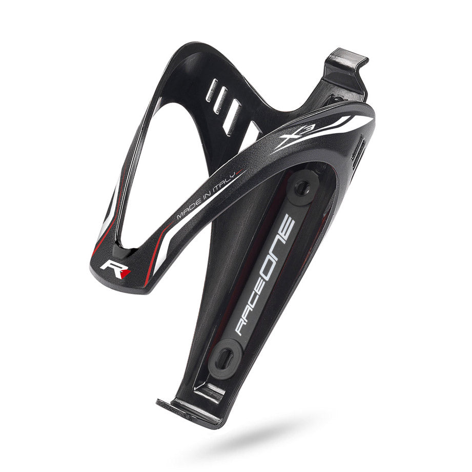 Saccon Flaschenhalter x3 schwarz matt p pc (weißer Druck)