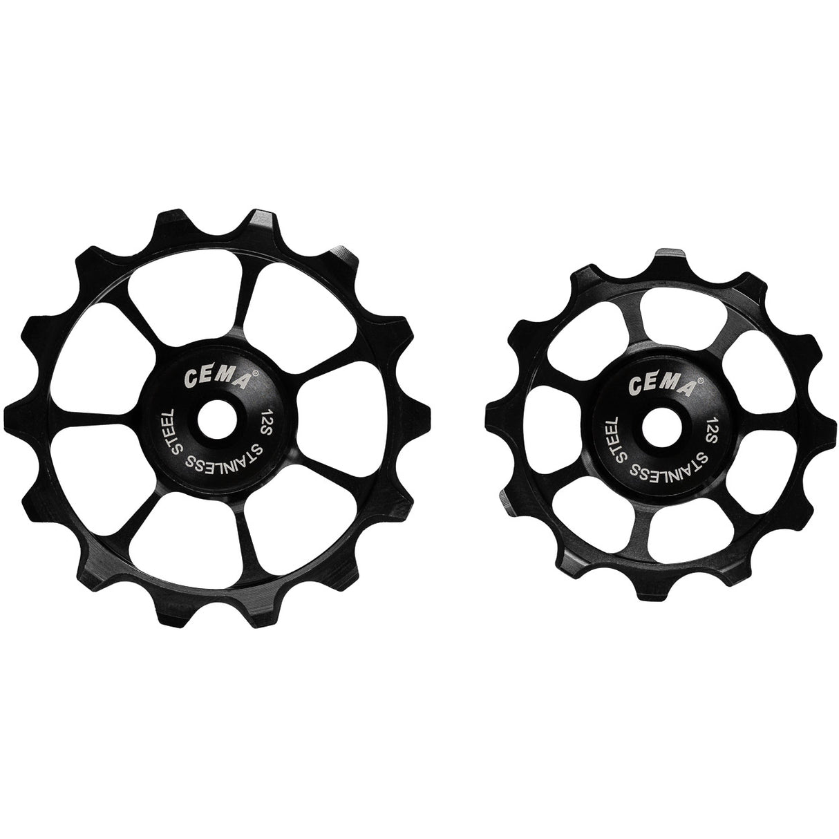 Cema Deraaleur Swies Edelstahl SRAM AXS +XPLR 12V Schwarz