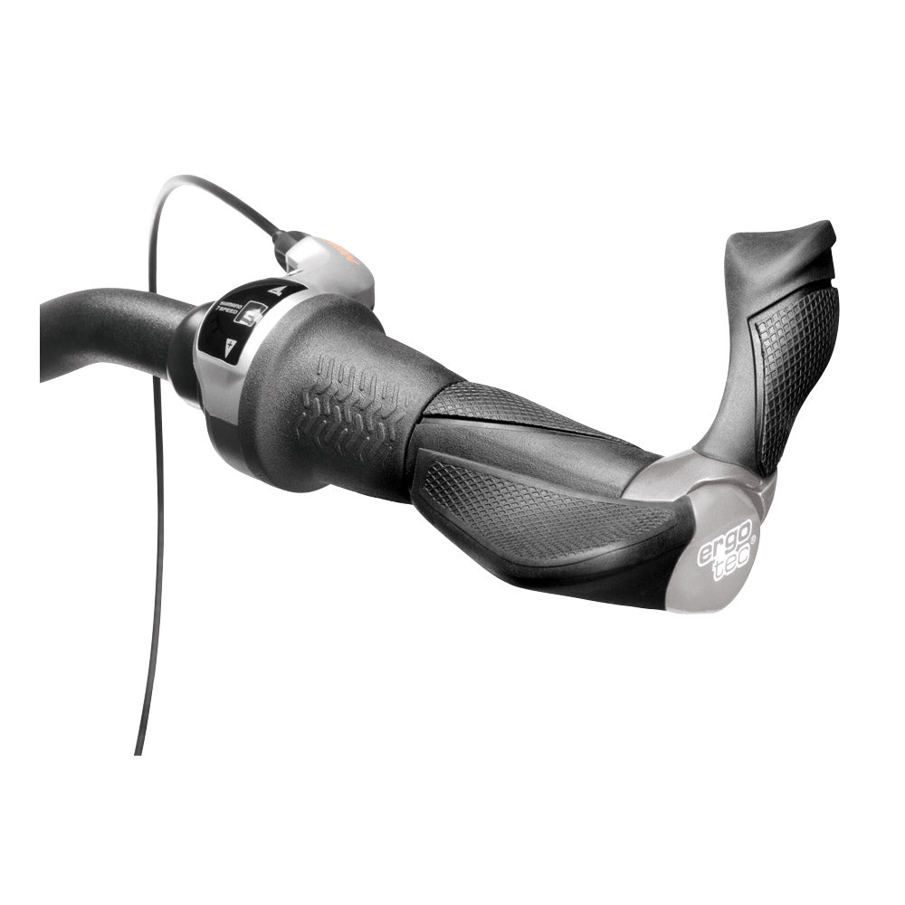 Ergotec Griffpaar MF2 Kraton Aluminium 130 + 87 mm - Schwarz