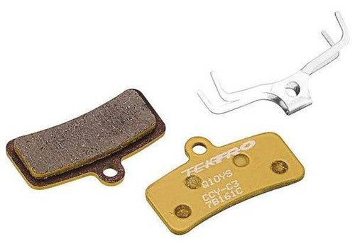 Tektro -Scheibenbremsblock Set Q10YS Hydraulik Keramik Gold