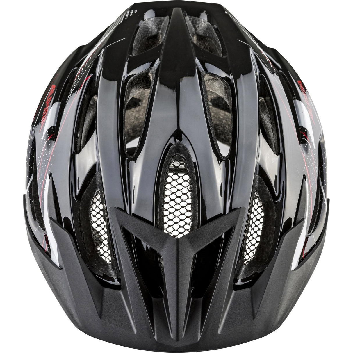 Alpina Sport MTB Helm MTB17 Glanz 58-61 Schwarz Weiß Rot