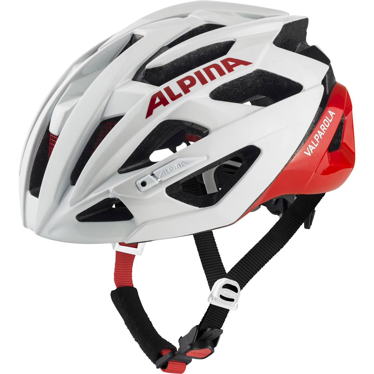 Alpina Sporttourenhelm Valparola 51-56 weiß rot