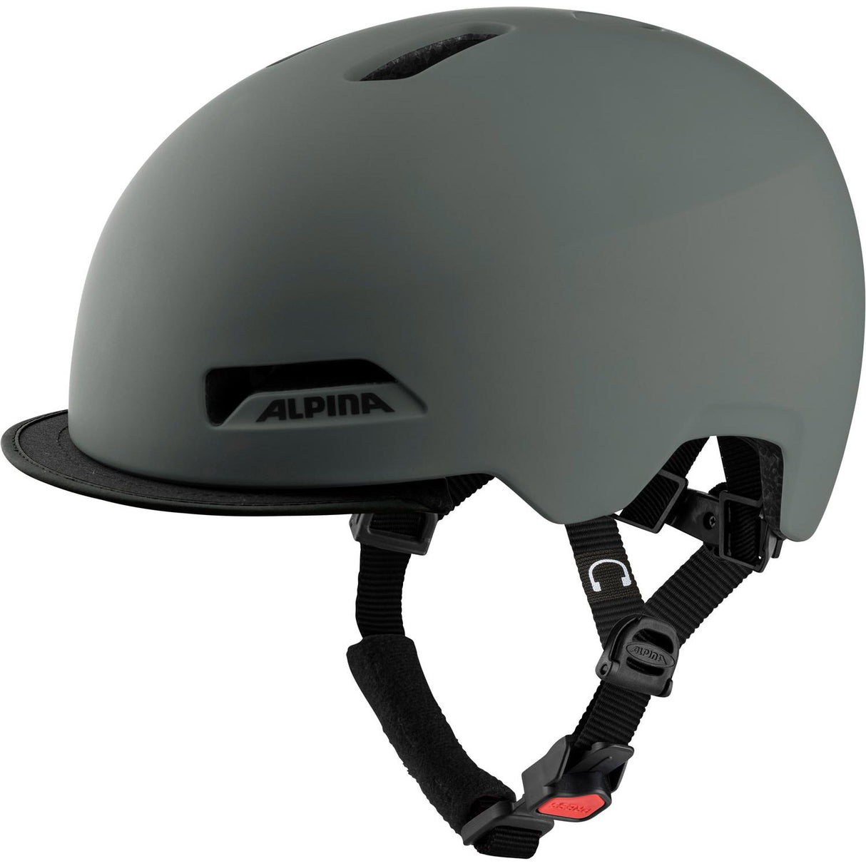 Olympische Sportbekleidung Alpina Sports Urban Helm Brooklyn 57-61 mattgrau