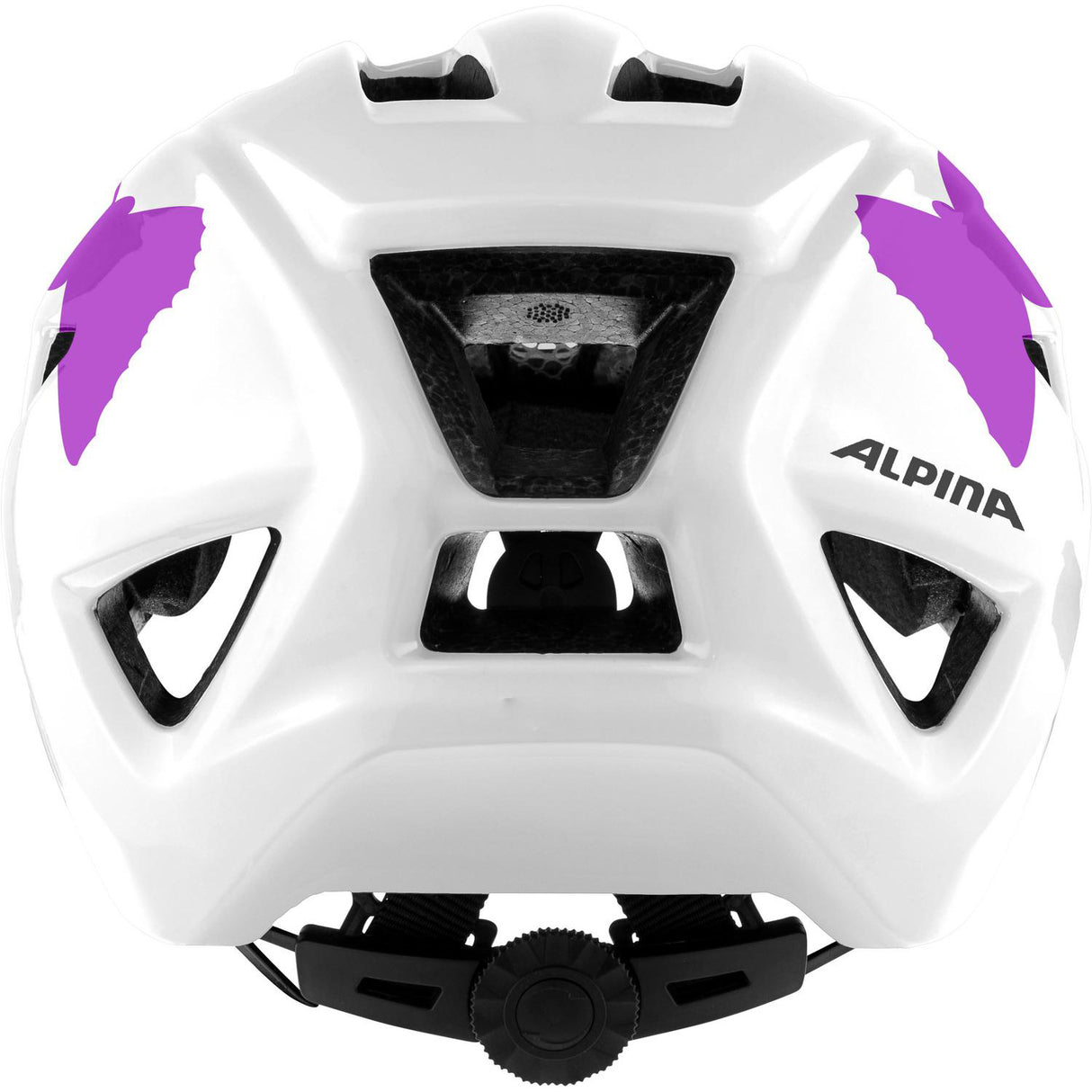 Olympische Sportbekleidung Alpina Sportlerhelm Pico Pearlwhite Schmetterlinge 50-55