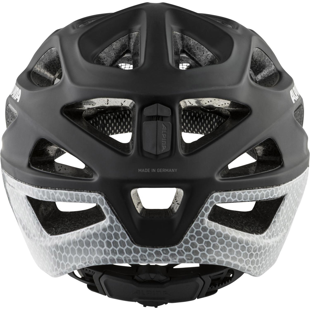 Olympische Sportbekleidung Alpina Sport MTB Helm Mythos reflektierend 59-64 Schwarz