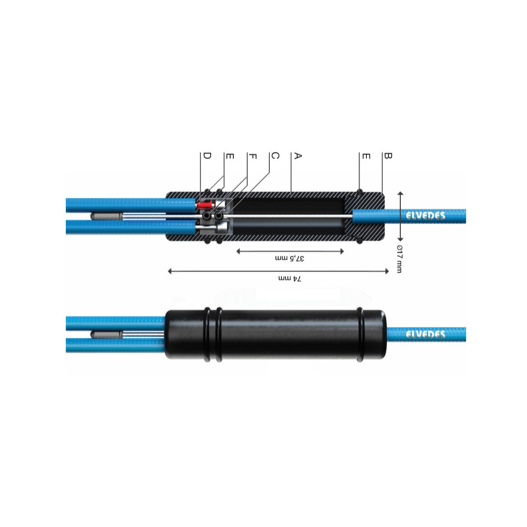 Universal Cable Splitter -Set wird mit optionaler ABS -Funktion (auf der Karte) eingestellt.