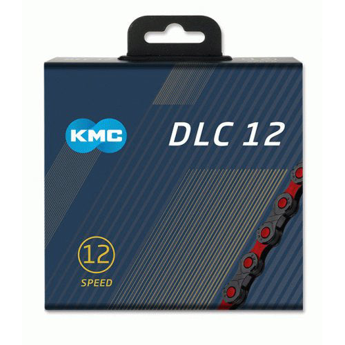 KMC -Fahrradkette DLC 12 126 Schakels - Rot Schwarz - 272g