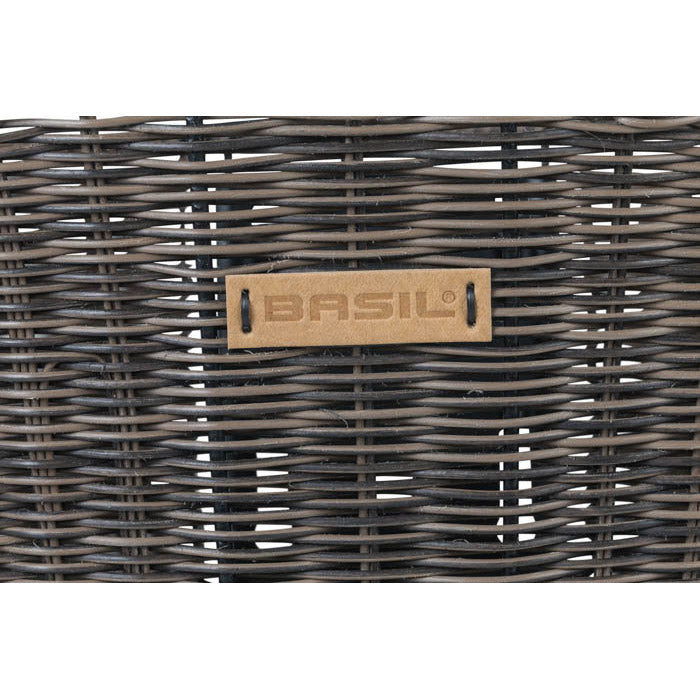 Basilikum Bremen Rattan Look KF - Fahrradkorb - zuerst - dunkelbraun