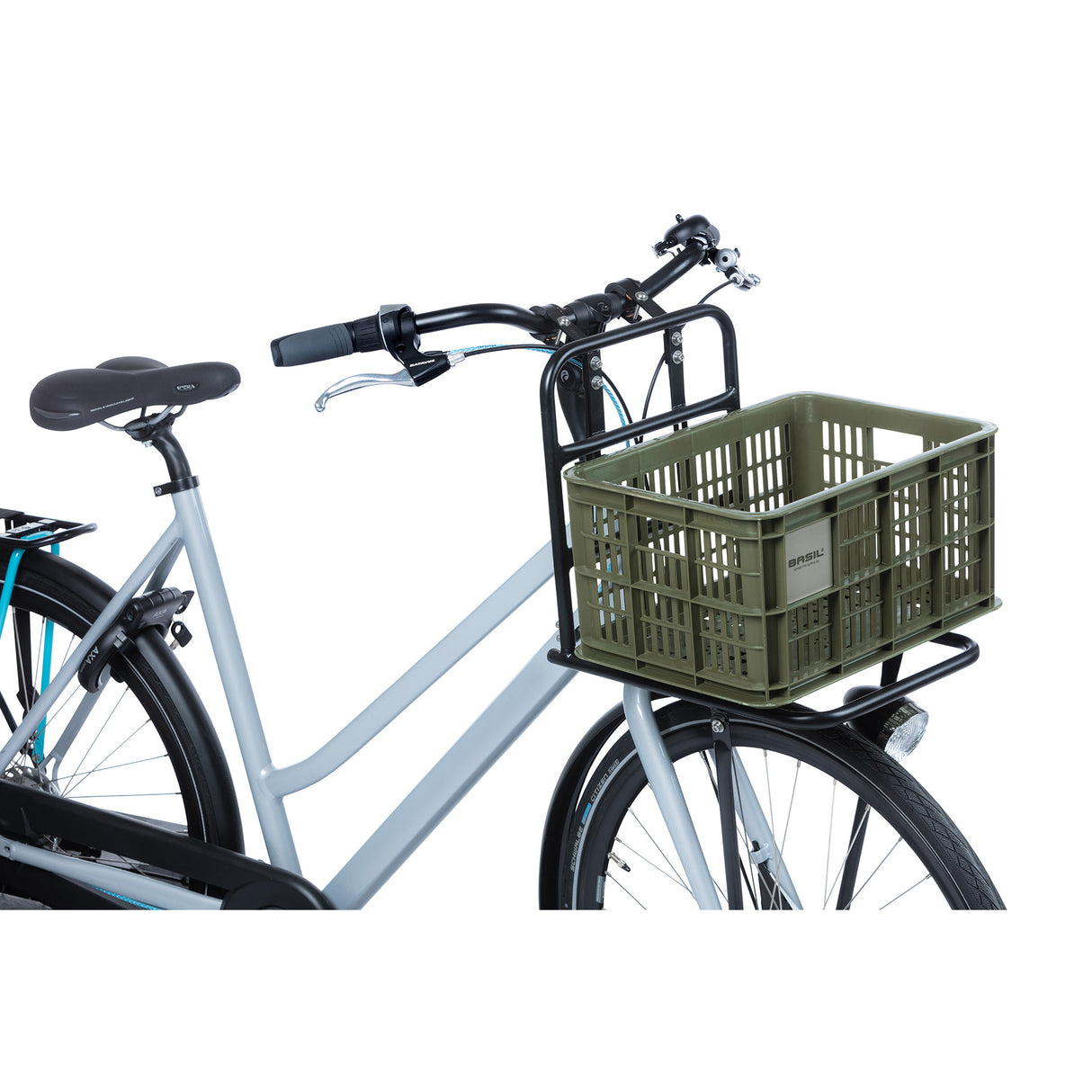 Basilikum fietslat S - klein - 17,5 Liter - grün